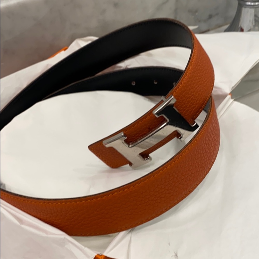 Hermes belt and buckle